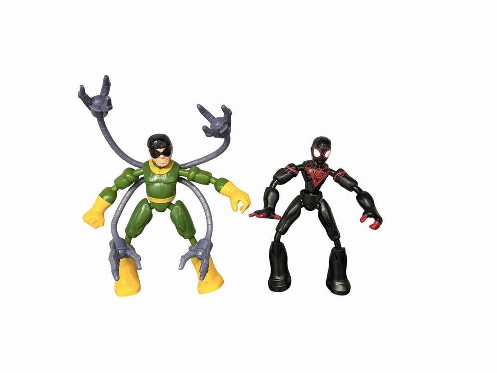 Marvel Bend & Flex Doc Ock & Morales Morales 6” Action Figures Spider-Man
